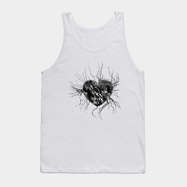 Human Veins With Heart Tank Top by erzebeth